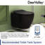 DeerValley 4L/6L LPF Elongated Wall Mounted Wall Hung Toilets (Seat Included)-272413037