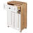 Modern Multi-Purpose Cabinet, Sapphire Oak & Walnut, 23.6 x 35.2 x 15.4 inches | 100% Melamine Coated Particle Board, 0.71 in Thickness | MDF Doors with Ash Tree Membrane | Easy Assembly, 2 Doors, 1 Drawer & Numerous Shelves