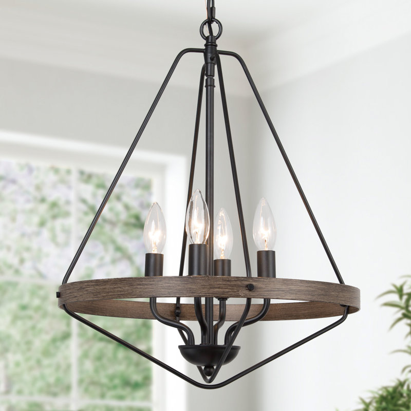 Burkhead 4-Light Lantern Geometric Chandelier