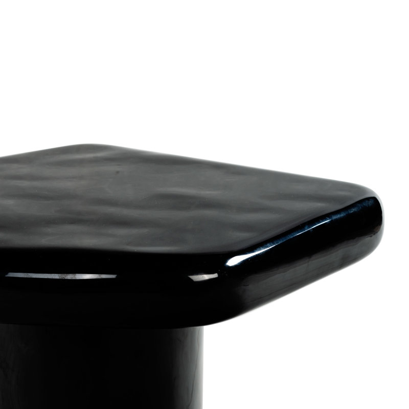 Clarendon Concrete Accent Table, Black