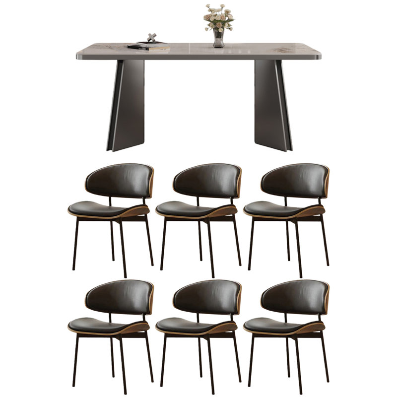 Ensemble de salle à manger Jones, 7, H 29,53 po x L 62,99 po x l 31,5 po