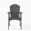 Ensemble de 2 chaises de salle à manger d'extérieur résistantes aux intempéries en bois d'acacia Adirondack-1659430581