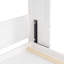 Lit double blanc et tablettes - peu encombrant, convient aux petits appartements et aux espaces de vie pratiques-286186596-286186595