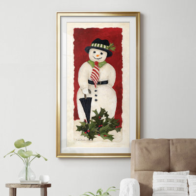 Bonhomme de neige I - cadre photo, reproduction d'art