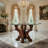 Shila Round Glass Top Dining Table