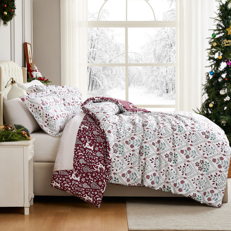 Ensemble d'édredon en duvet synthétique Holiday, Édredon pour lit simple + 1 taie décorative stan