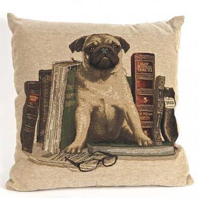 Bonilla Tapestry Pug Pillow Cover