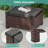 2 Piece Wicker Patio Sofa Set-112649053