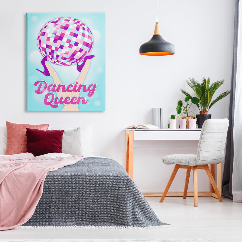 «Dancing Queen Retro Disco Ball» sur toile, impression, H 48 po x l 36 po x P 1,5 po