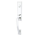 Apollo Handleset with Double Cylinder Deadbolt and Door and Rosette