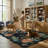 Garbrand Machine Washable Floral Farmhouse Area Rug with Non-Slip Backing for Living Room, Dining Room, Bedroom-39964373