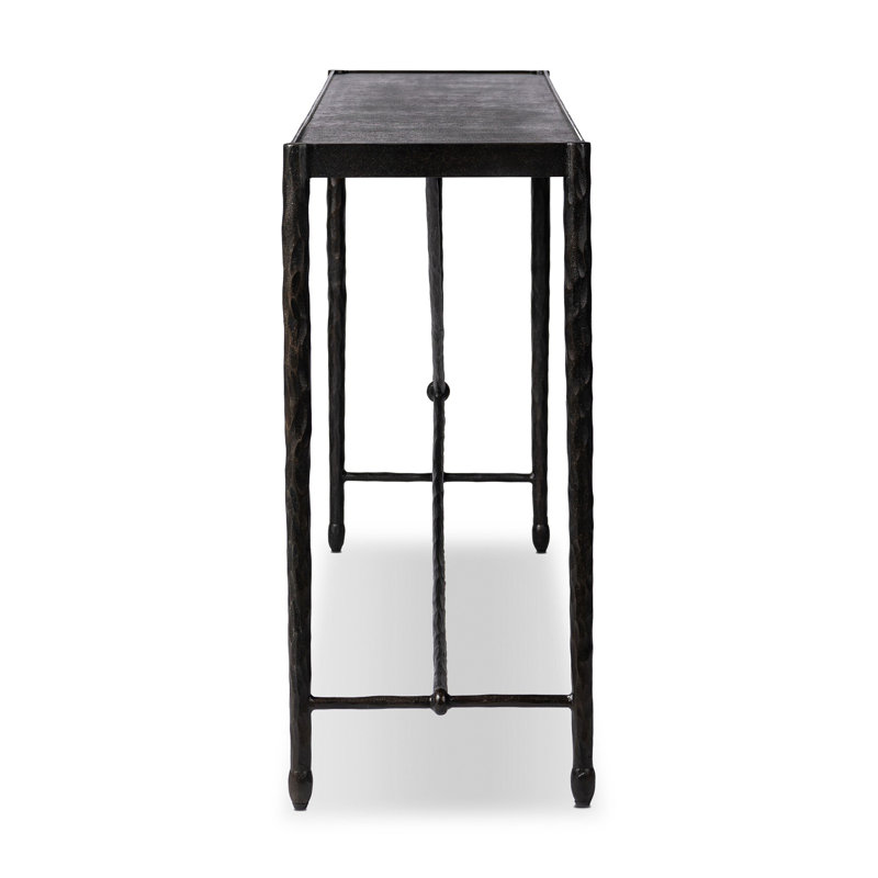 Jade Console Table-Hammered Bronze