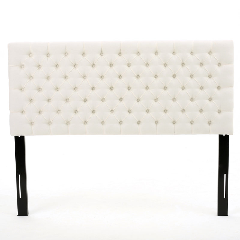 Cadre de lit avec tête de lit, Ivory, Queen