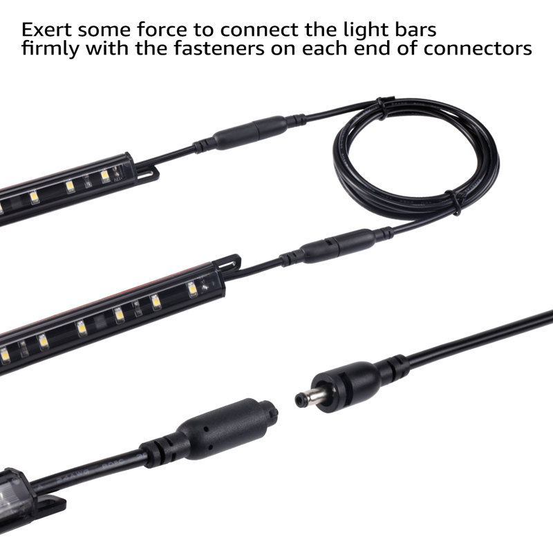 39 Inches Led Under Cabinet Light Extension Cable, Gun Safe Lighting Kit Extension Cable