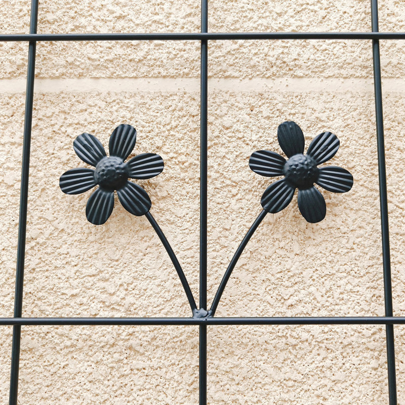 Paquet de 2 treillis de jardin en métal antirouille pour plantes grimpantes