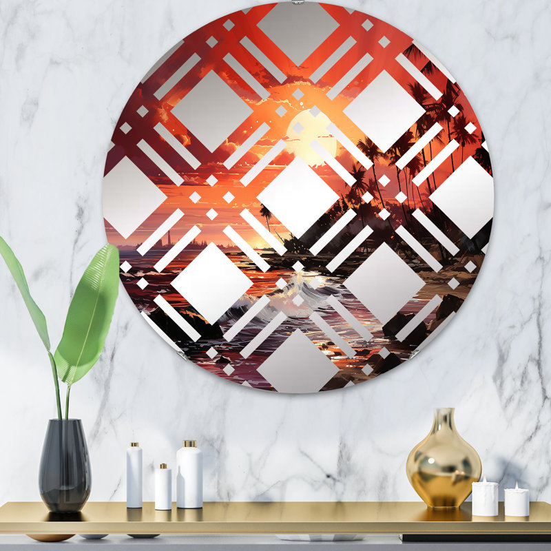 Miroir mural rond, 31,4 po x 31,4 po