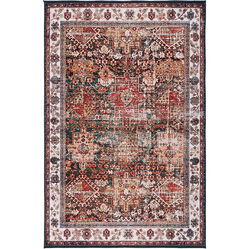 Pashen Performance Machine Washable Oriental Rug, Rectangle 4' x 6'