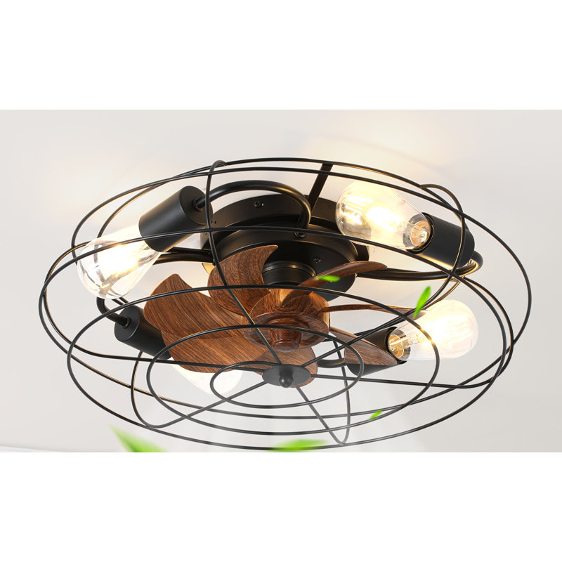 Ventilateur de plafond 20 po avec 4 lumières Farmhouse
