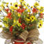 Bouquet de marguerites dans un vase en verre