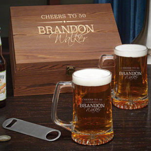 Personalized Beer Pitcher and Glass Set - Home Wet Bar