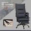 Chaise de bureau en microfibre avec massage, chaleur, repose-pieds