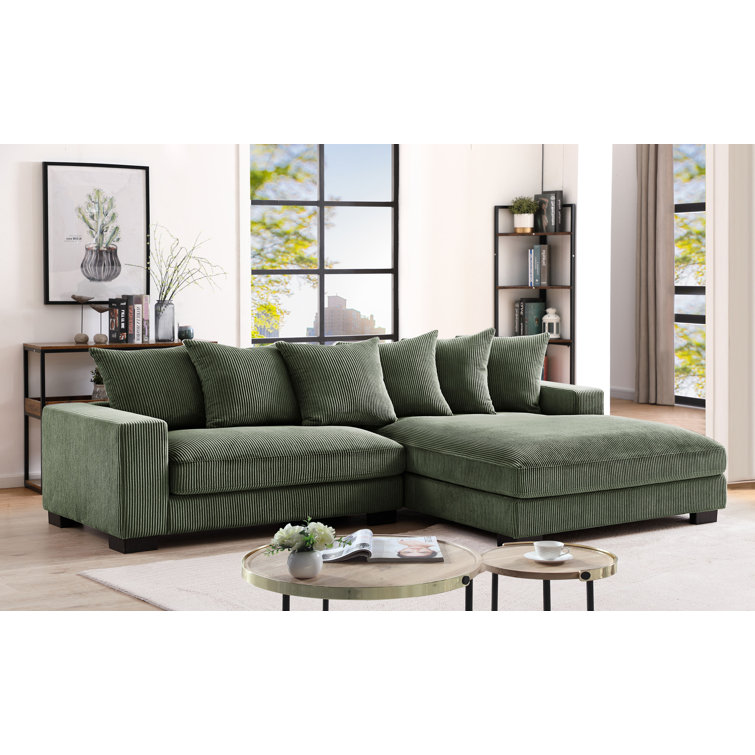 Latitude Run® Tasherra 2 Upholstered Wayfair Piece & - Sofa | Chaise