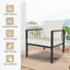 Chaise d'extérieur en osier avec structure en métal, coussins-714662469