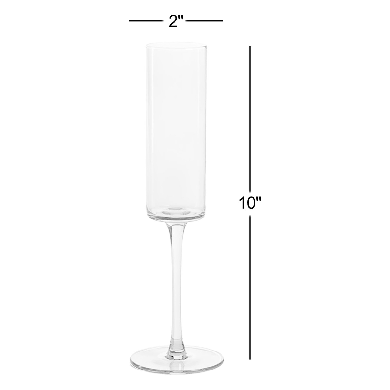 Bruce Champagne Flute, Light Green