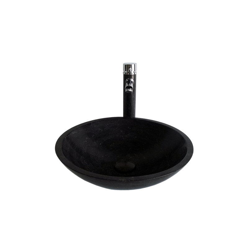 Legion Furniture Stone Circular Bathroom Sink with Faucet