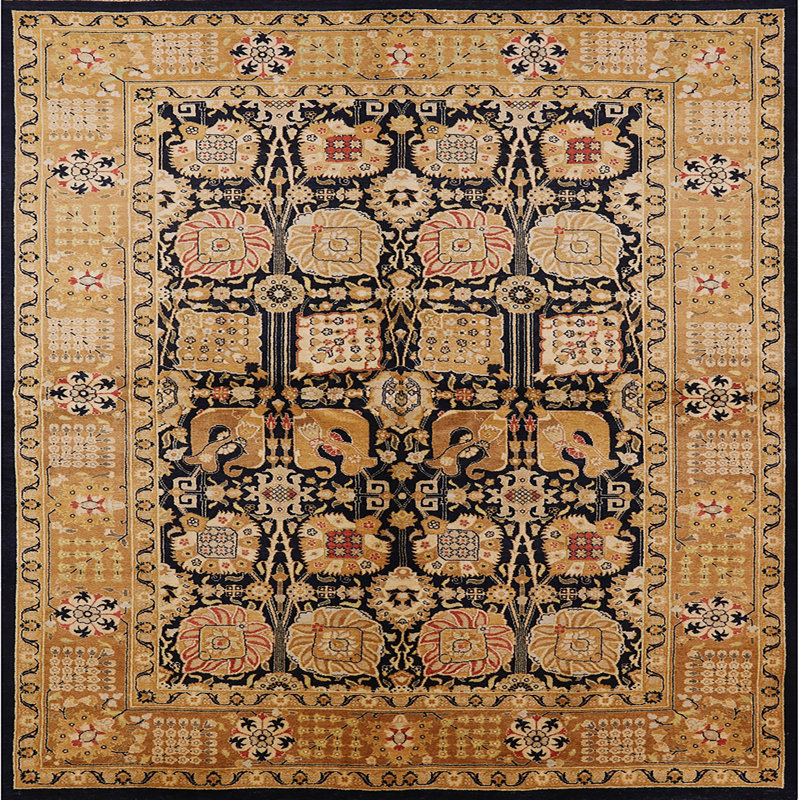 Sighwaldi Oriental Indoor Rug, Square 6'