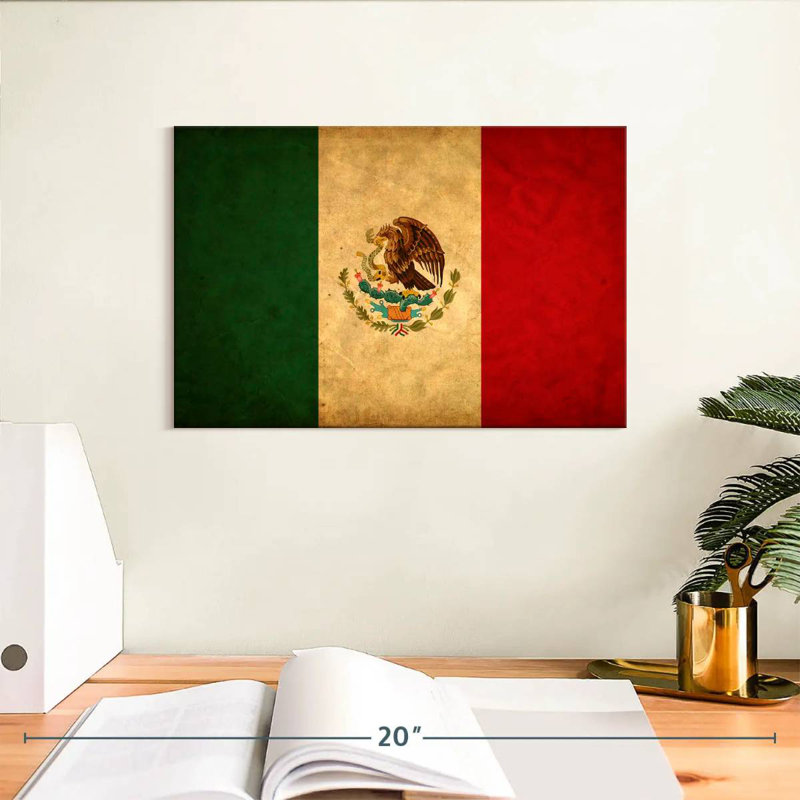 Drapeau mexicain Borges, H 8 po x l 12 po