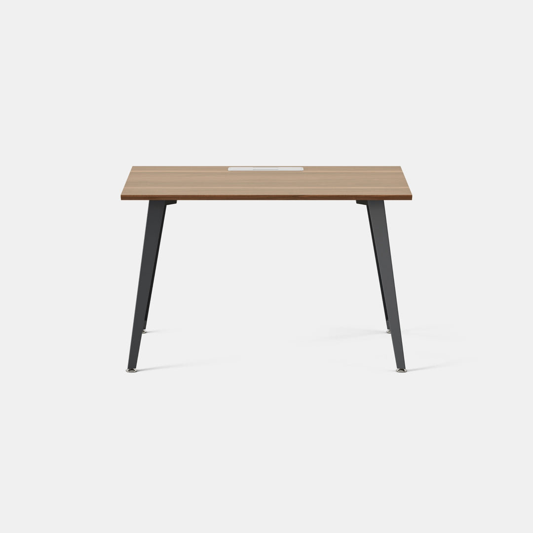Writing Desk, Charcoal, 30" H x 48" W x 24" D, Walnut