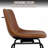 Modern 26" PU Leather Swivel Counter Stool With Low Back Sled Base Footrest-121323532
