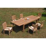 Rico Outdoor 7 - Piece Teak Dining Set