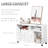 HOMCOM Printer Stand Home Office Mobile Cabinet Organizer Desktop with Caster Wheels, 2 Locking Breaks and Drawer