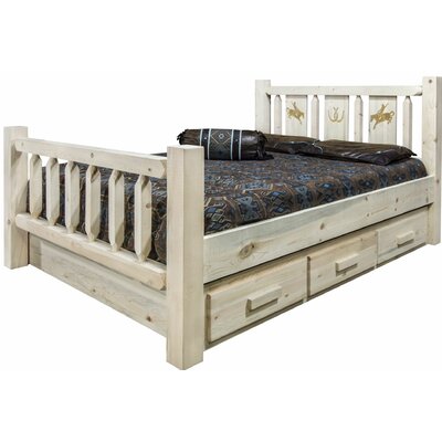 Tustin Solid Wood Low Profile Storage Platform Bed -  Loon Peak®, 9163EA3C06A445E1947659B3BAE303F7