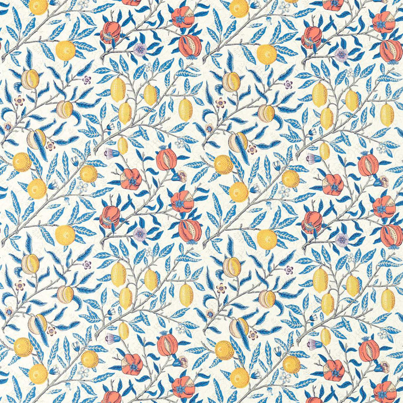 Fruit Fabric, Paradise Blue