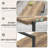 Dursine Minimalist 47"W Coffee Table-653964552-653964554-653964553