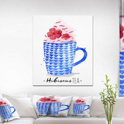 «Food Teacup Red Tea», reproduction d'impression sur toile