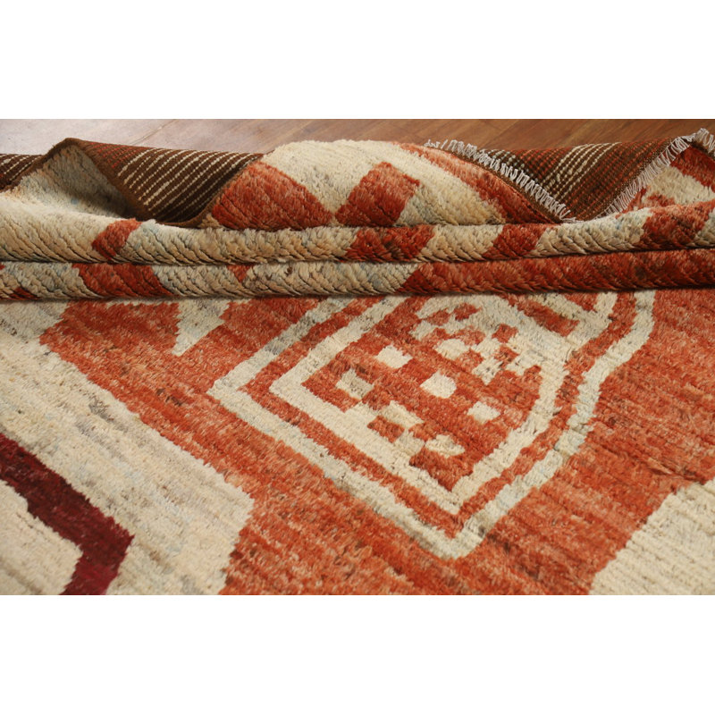 Tapis oriental marocain en laine fait à la main 7 x 10