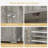 Bolten 49.4in Accent Rattan Cabinet,Storage Cabinet, Bathroom Storage Cabinet with 2 Drawer-1826971573