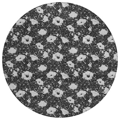 Machine Washable Indoor/Outdoor Chantille ACN2792 Floral Rug