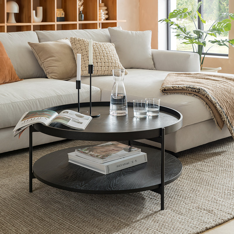 Coffee Table, Oak Black