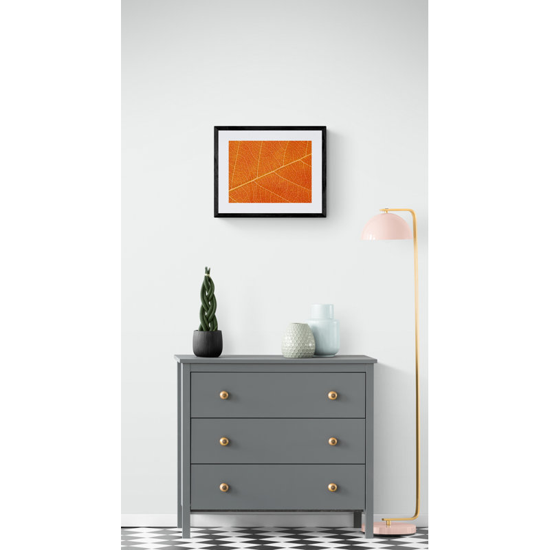 Autumn Leaf Print by Philippe Monthoux, Black Framed Paper, 16" H x 20" W