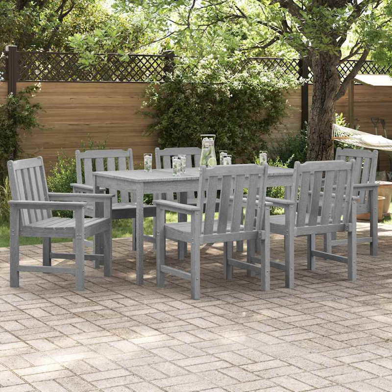 Garden Chair Polyethylene, Light Grey