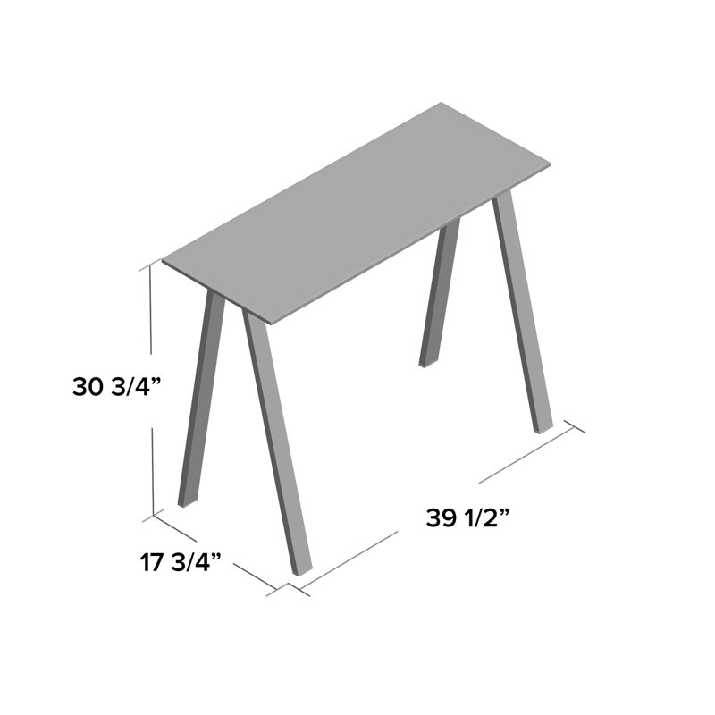 Sefield Glass Top Metal Base Writing Desk