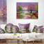 Coussin lombaire paysage romantique