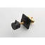 Valve de contrôle de volume de douche 3/4 po en métal coulé, haut débit, poignée en laiton réglable, noir mat, fabrication, soupape de réglage précis pour douche à débit supplémentaire, construction, température