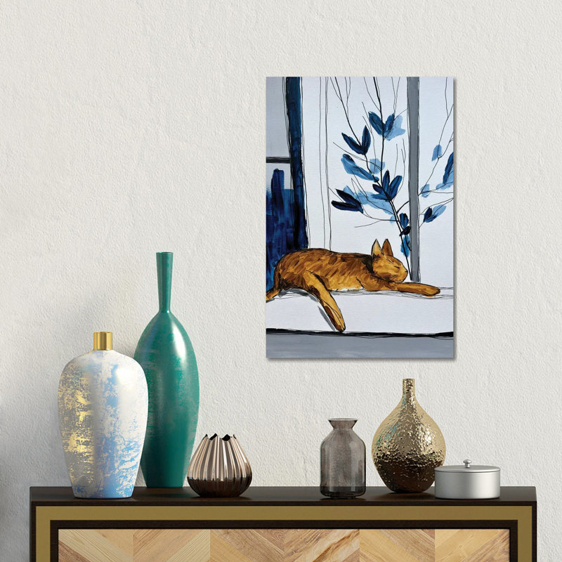«Lazy Morning», reproduction d'art sur toile tendue, Toile tendue, Ne s’applique pas, H 18 po x l 12 po