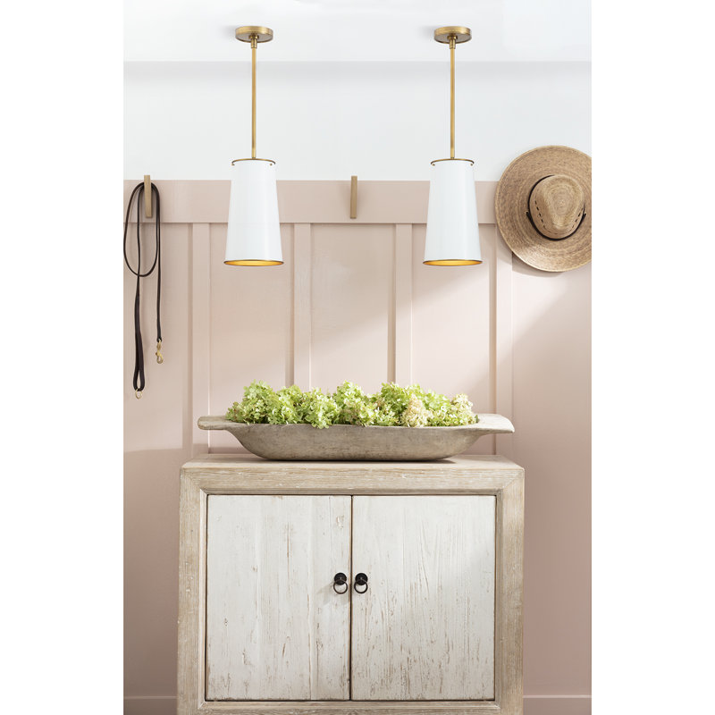 Hattie Pendant, White